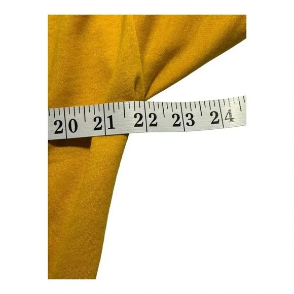 NEW Allysse Women’s Large Mustard Cropped‎ Hoodie Beaded Drawstrings Size Large - Picture 5 of 6